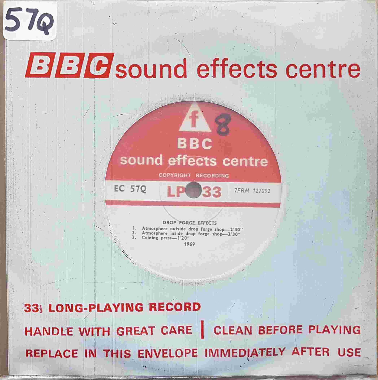 Picture of EC 57Q Drop forge effects by artist Not registered from the BBC records and Tapes library